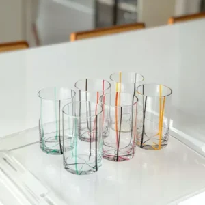 Imagem alternativa para JG 6 COPOS VIDRO LISTRAS CLR 490ML