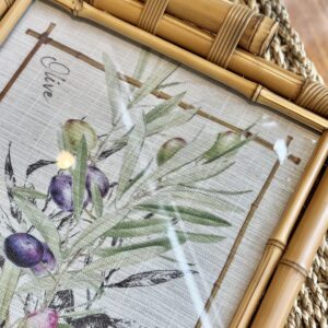 Imagem alternativa para BANDEJA BAMBU DUPLA OLIVE 40x30CM