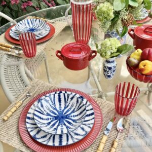 Imagem alternativa para APARELHO DE JANTAR 18PCS PORCELANA AZUL