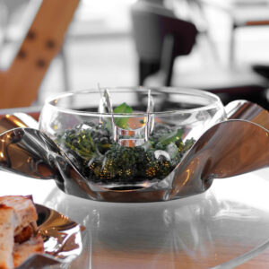 Imagem alternativa para SALADEIRA FIORI INOX COM PEGADOR
