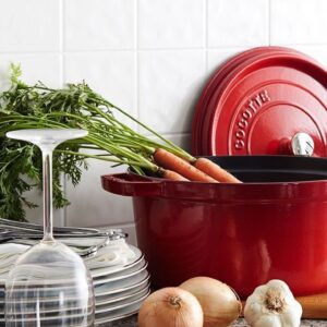 Imagem alternativa para CAÇAROLA REDONDA 28CM CEREJA FERRO FUND