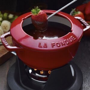 Imagem alternativa para CONJUNTO FONDUE CEREJA 20CM FERRO