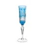TAÇA DE CRISTAL P/CHAMPAGNE 240ML AZUL CLARO